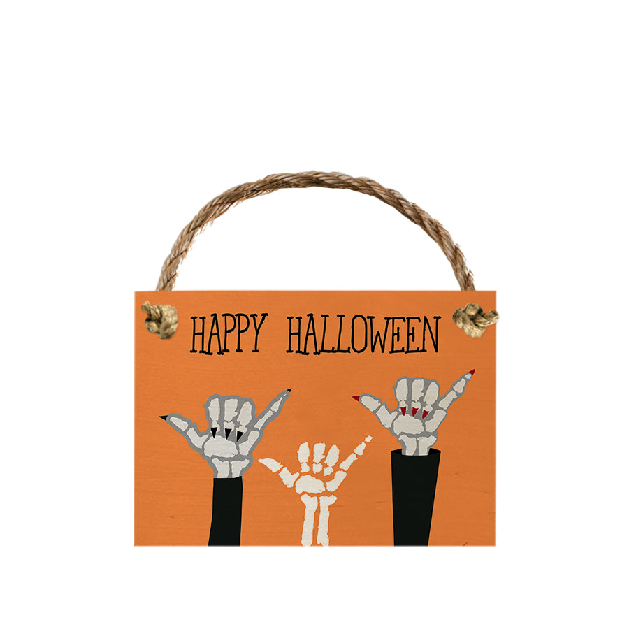 Happy Halloween Shaka Bones Trio 7x10 Front Rope SoHa Living