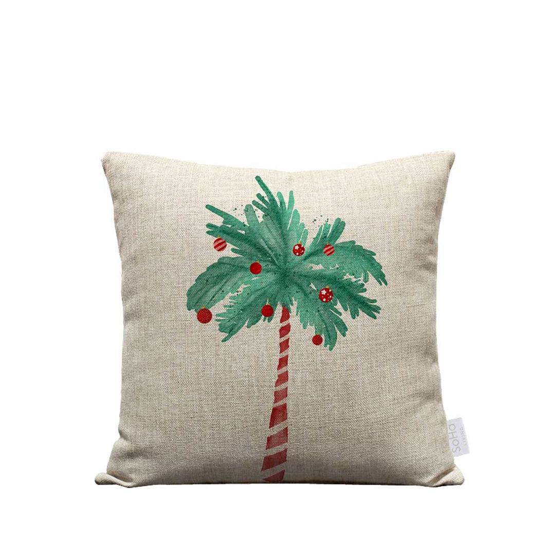 18x18in Watercolor Palm Tree Balls Pillow Cover SoHa Living